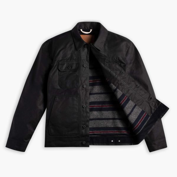 Waxed Trucker Jacket - Image 5