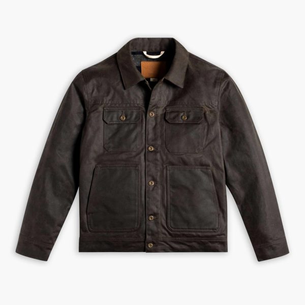 Waxed Trucker Jacket - Image 4