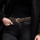 Women's Circle Leather Belt