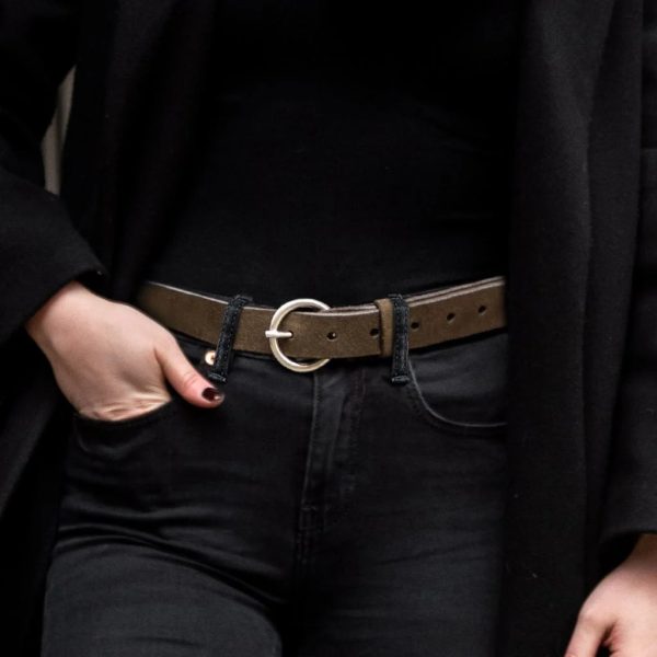 Women's Circle Leather Belt - Image 4
