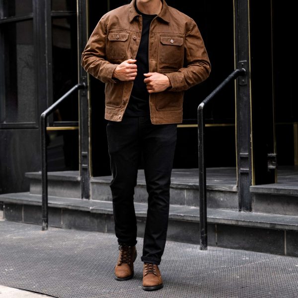 Waxed Trucker Jacket - Image 3