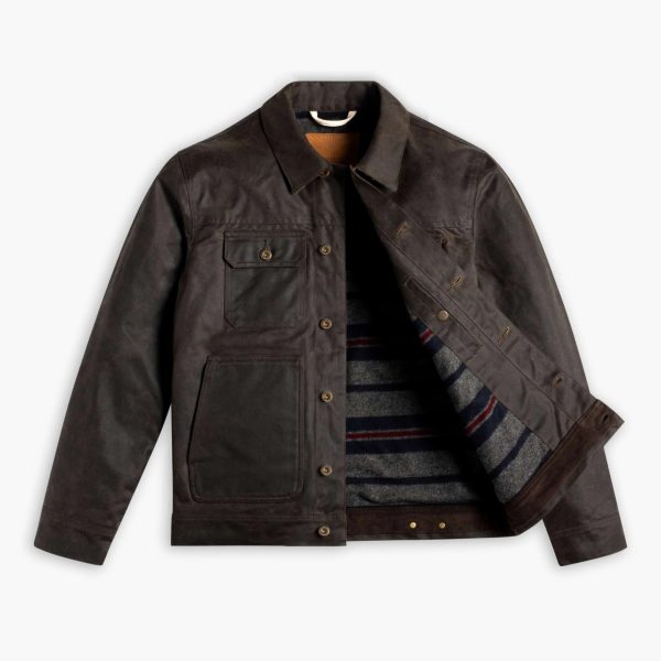 Waxed Trucker Jacket - Image 5