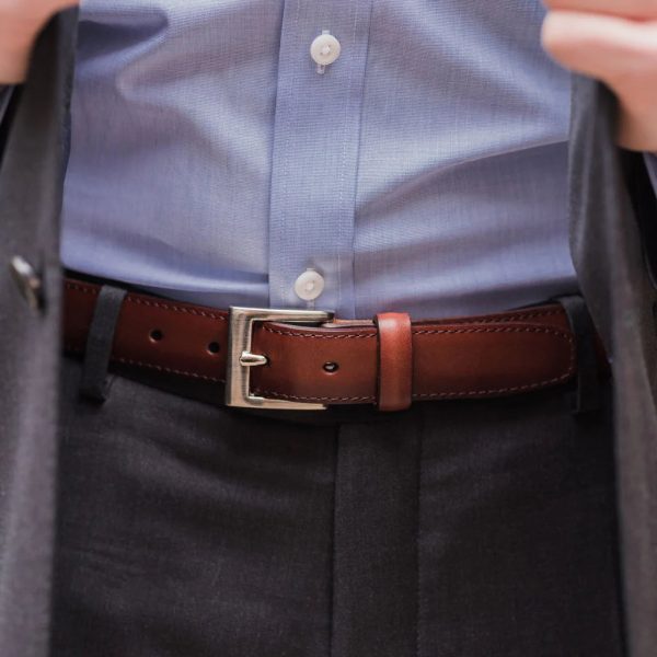 Men's Classic Leather Belt - Image 3