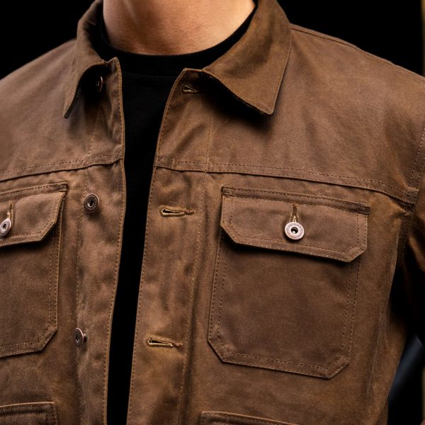 Waxed Trucker Jacket - Image 2
