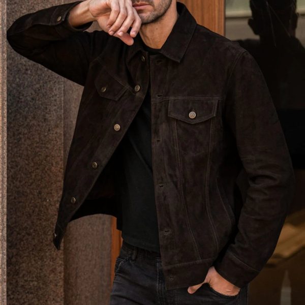 Suede Trucker Jacket - Image 2