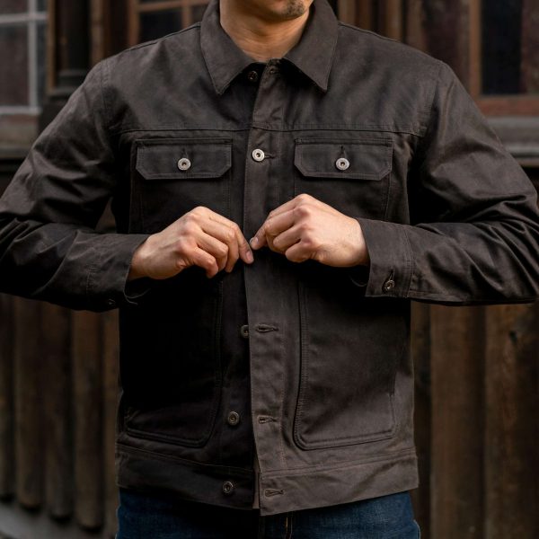 Waxed Trucker Jacket - Image 2