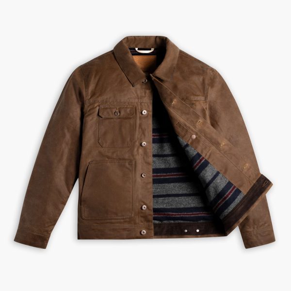 Waxed Trucker Jacket - Image 5