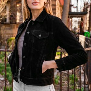 Suede Trucker Jacket