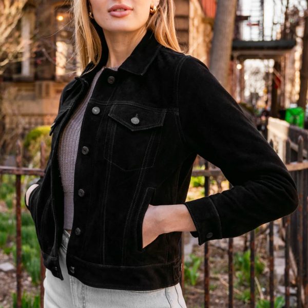 Suede Trucker Jacket