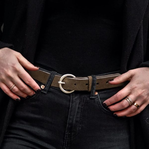 Women's Circle Leather Belt - Image 5