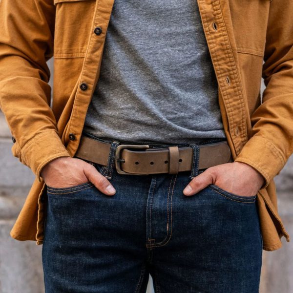 Men's Heritage Leather Belt - Image 4