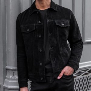 Suede Trucker Jacket