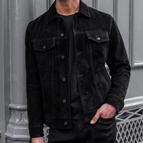 Suede Trucker Jacket