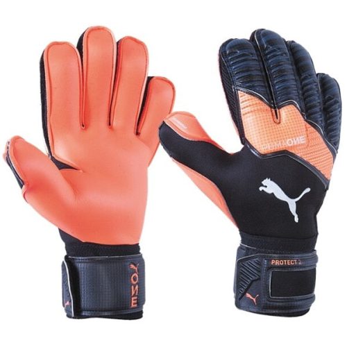 PUMA Men's One Protect 2 RC Goalkeeper Gloves Black/Energy Red/White