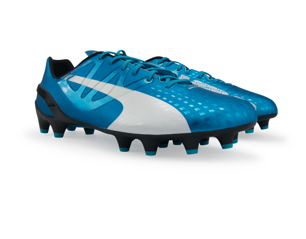 PUMA Men's evoSPEED 1.3 FG Hawaiian Ocean/White/Black - Image 6