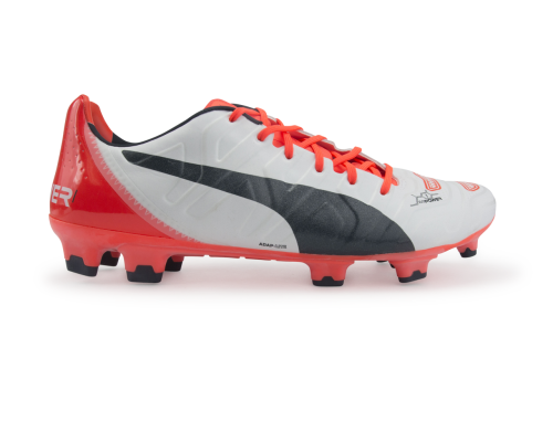 PUMA Men's evoPOWER 1.2 FG White/Total Eclipse/Lava Blast