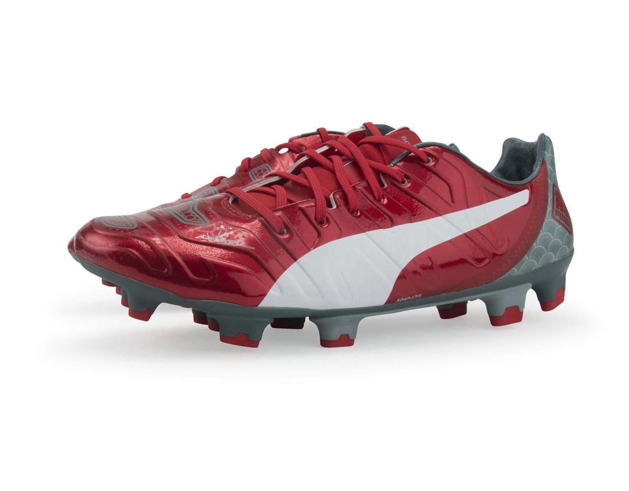 PUMA Men's evoPOWER 1.2 Graphic FG High Risk Red/White/Sea Pine - Image 5