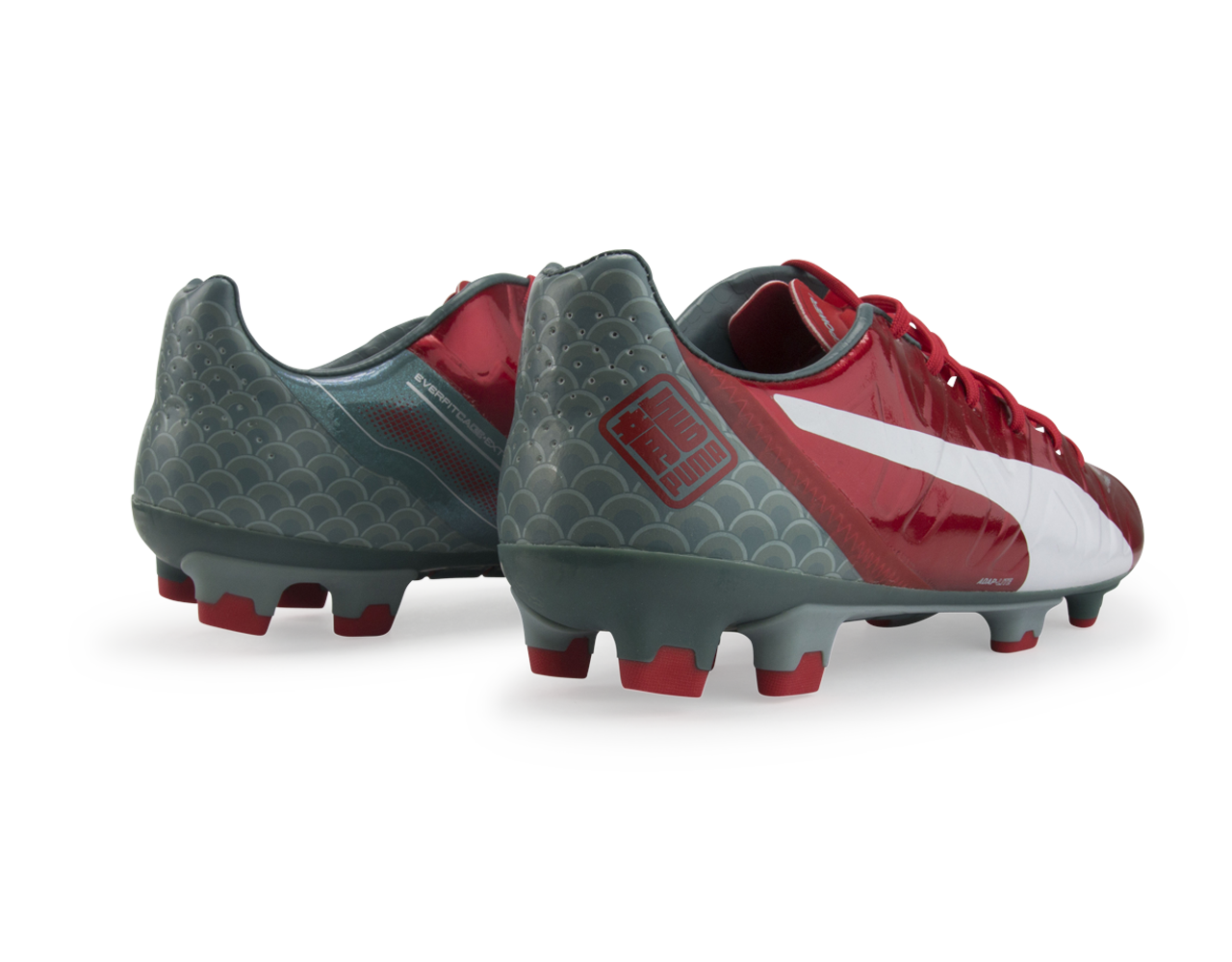 PUMA Men's evoPOWER 1.2 Graphic FG High Risk Red/White/Sea Pine - Image 6