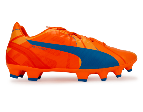 PUMA Kids evoSPEED 4 H2H FG Orange Clown Fish/Electric Blue Lemonade
