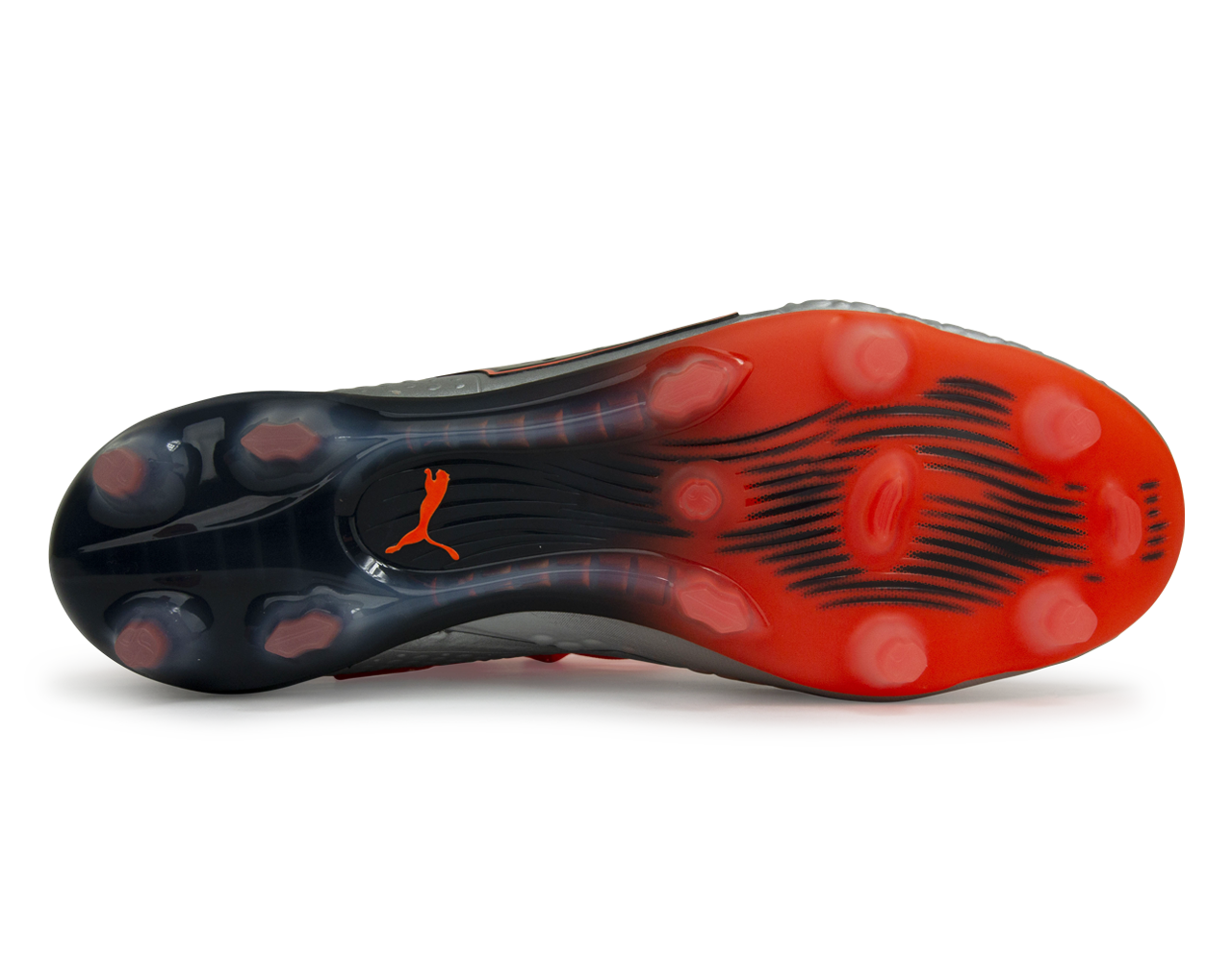 PUMA Men's One 1 Syn FG/AG Silver Orange/Black - Image 4