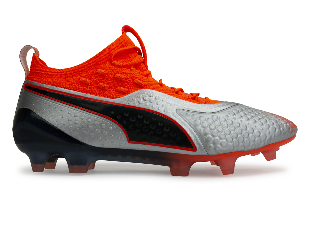 PUMA Men's One 1 Syn FG/AG Silver Orange/Black