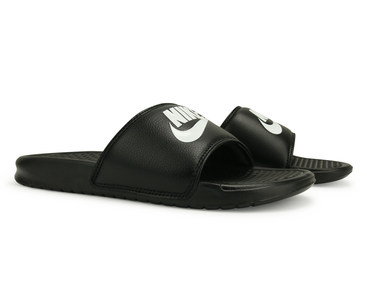 Nike Men's Benassi JDI Sandal Black/White - Image 3