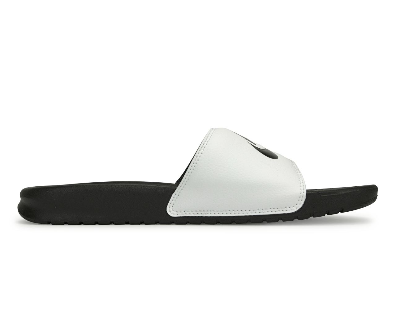 Nike Men's Benassi JDI Sandal White/Black - Image 2