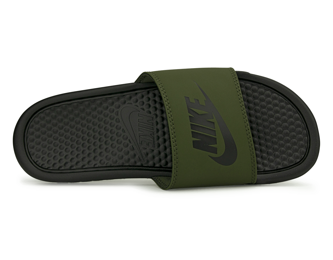 Nike Men's Benassi JDI Sandal Cargo Khaki/Black - Image 4