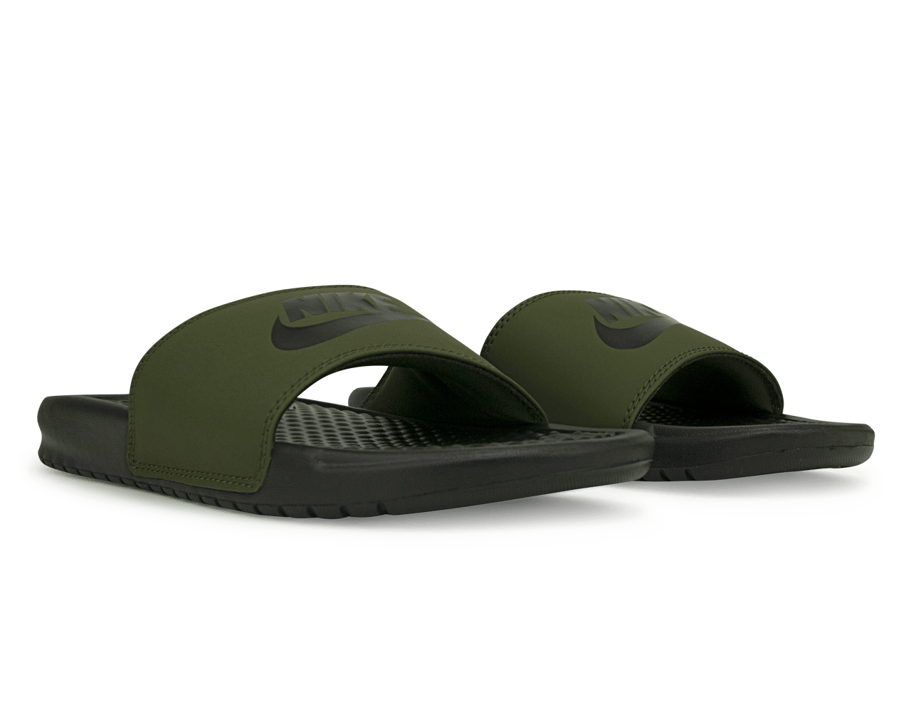 Nike Men's Benassi JDI Sandal Cargo Khaki/Black - Image 3