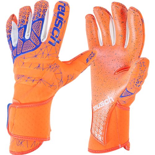 Reusch Men's Goalkeeper Prisma Pure Contact G3 Gloves Orange/Blue
