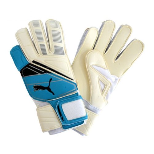 PUMA Men's Spirit Goalkeeper Gloves White/Fluo Blue/Black