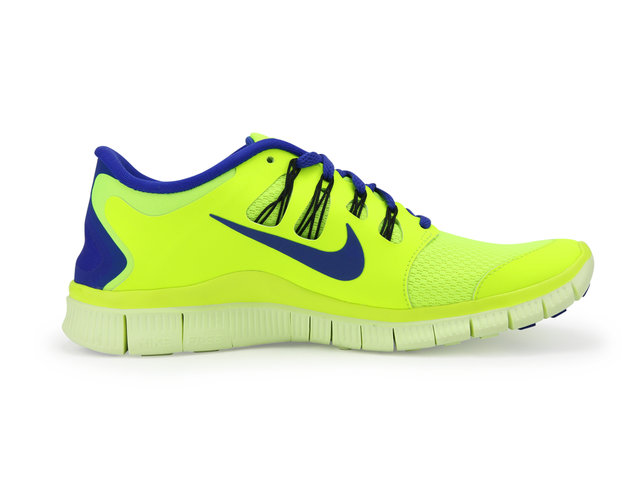 Nike Men's Free 5.0+ Running Shoes Volt/Black/Barely Volt - Image 4