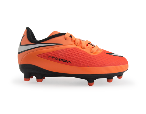 Nike Kids Hypervenom Phelon FG Hyper Crimson/White/Atomic Orange