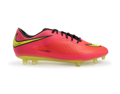 Nike Men's Hypervenom Phatal FG Bright Crimson/Volt/Hyper Punch
