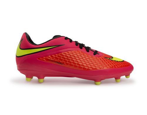 Nike Men's Hypervenom Phelon FG Bright Crimson/Volt/Hyper Punch