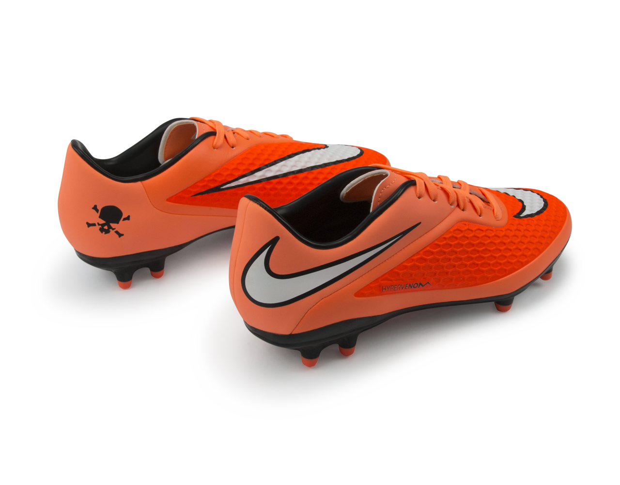 Nike Men's Hypervenom Phelon FG Hyper Crimson/White/Atomic Orange - Image 3