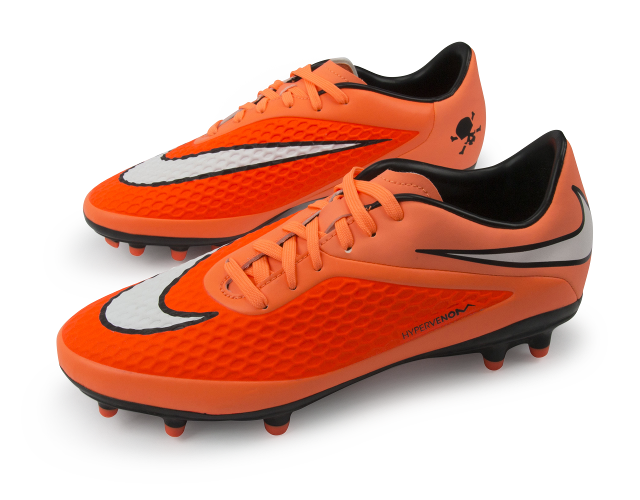 Nike Men's Hypervenom Phelon FG Hyper Crimson/White/Atomic Orange - Image 5