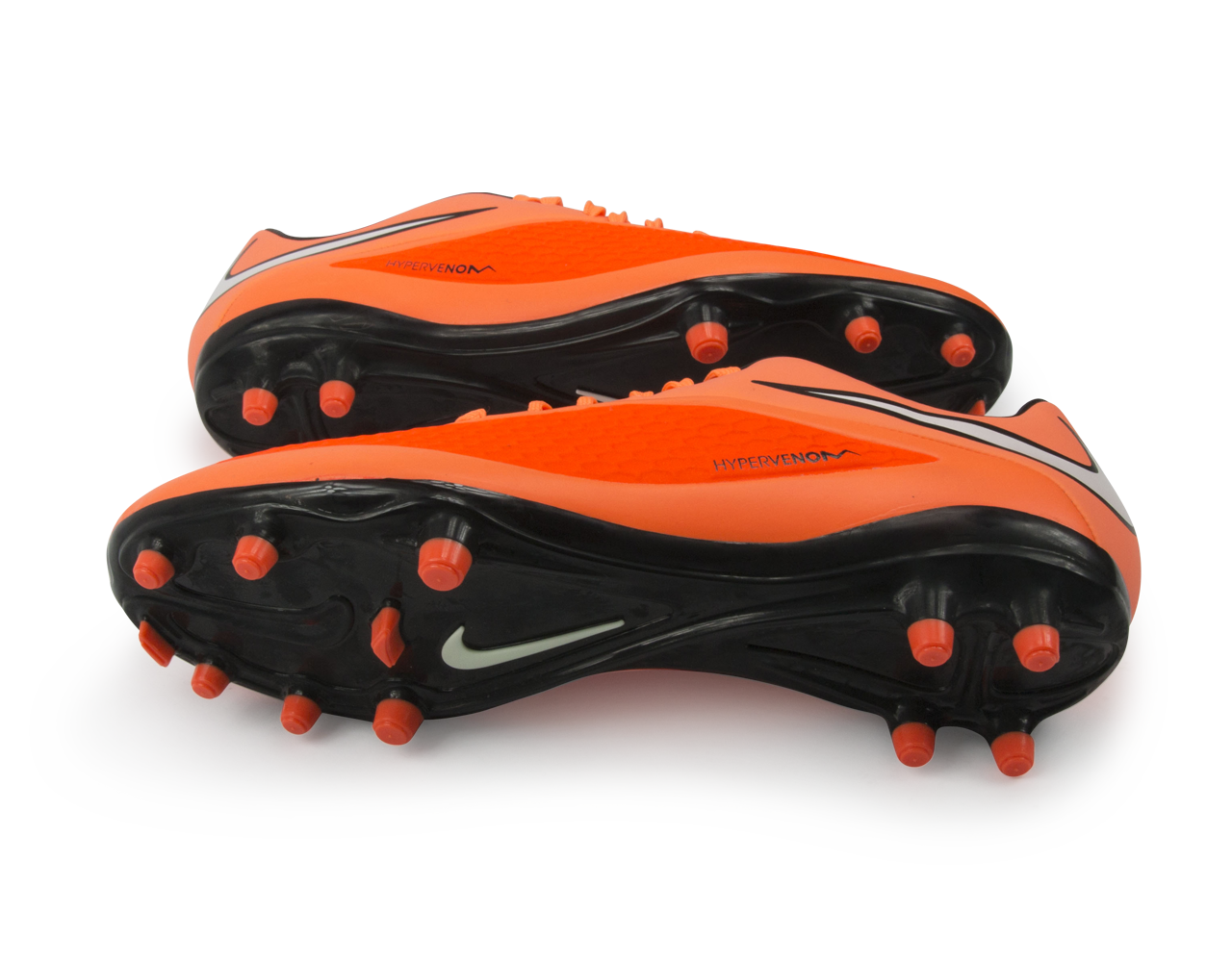 Nike Men's Hypervenom Phelon FG Hyper Crimson/White/Atomic Orange - Image 4