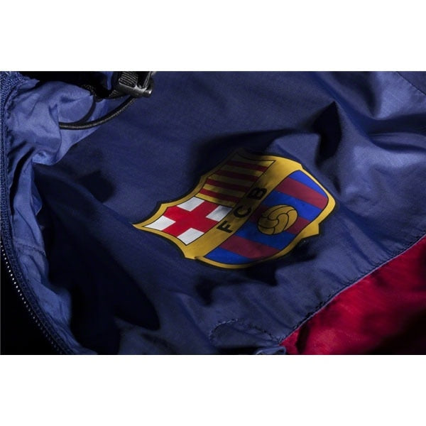 Nike Men's FC Barcelona Winger Jacket Loyal Blue/Noble Red/Sunlight - Image 3