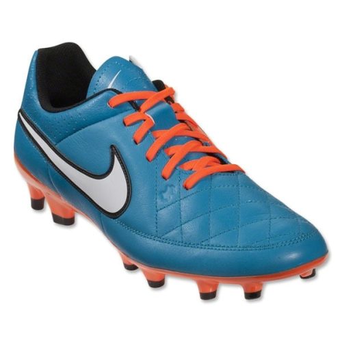 Nike Men's Tiempo Genio Leather FG Neo Turquoise/White/Hyper Crimson