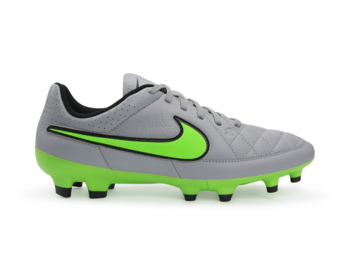 Nike Men's Tiempo Genio FG Wolf Grey/Green Strike/Black