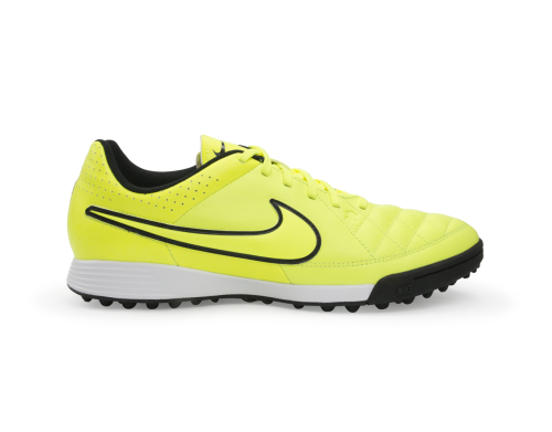 Nike Men's Tiempo Genio Leather Turf Soccer Shoes Volt/Hyper Punch/Black
