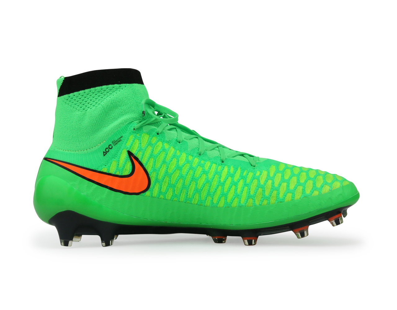 Nike Men's Magista Obra FG Posion Green/Total Orange/Flash Lime - Image 4