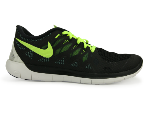Nike Men's Free 5.0 Running Shoes Black/Volt Dark/Magnet Gray