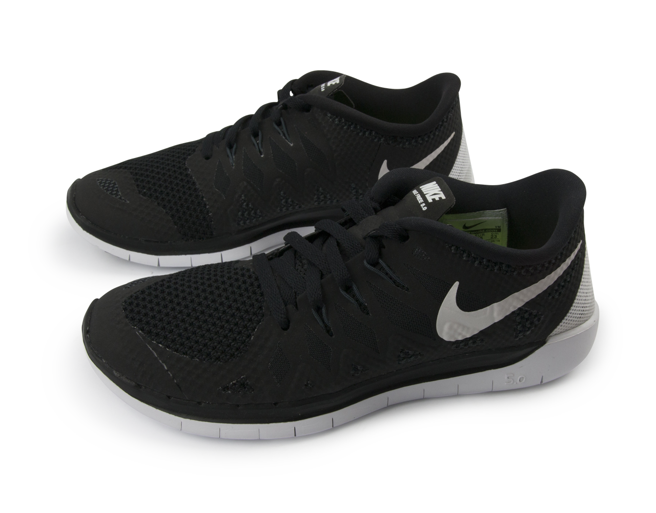 Nike Women's Free 5.0 Running Shoes Black/White/Anthracite - Image 3