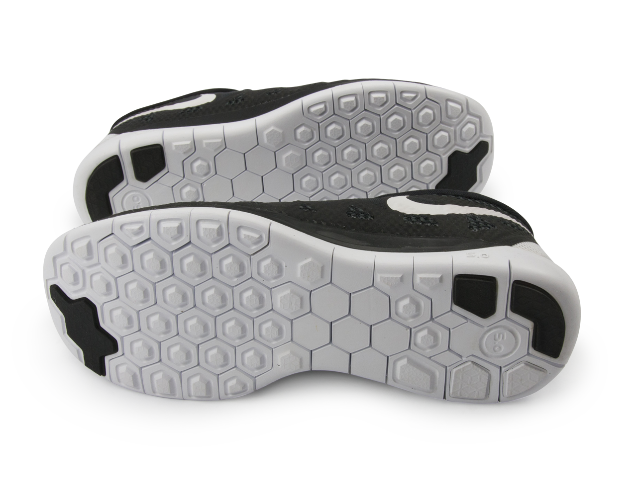 Nike Women's Free 5.0 Running Shoes Black/White/Anthracite - Image 4