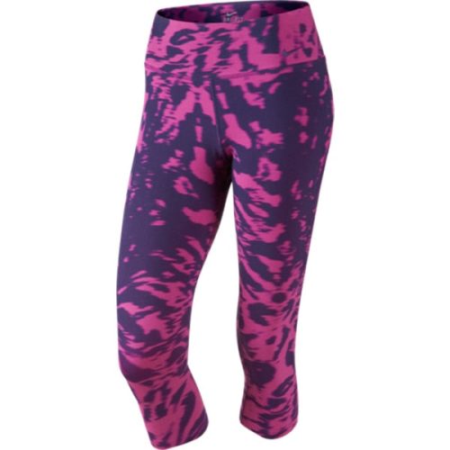Nike Women's Legend Dri-Fit Cotton Filter Tights Capris Fuchsia Flash/Ink