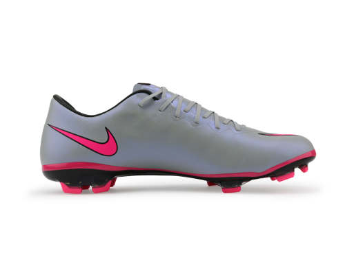 Nike Kids Mercurial Vapor X FG Wolf Grey/Vivid Pink/White