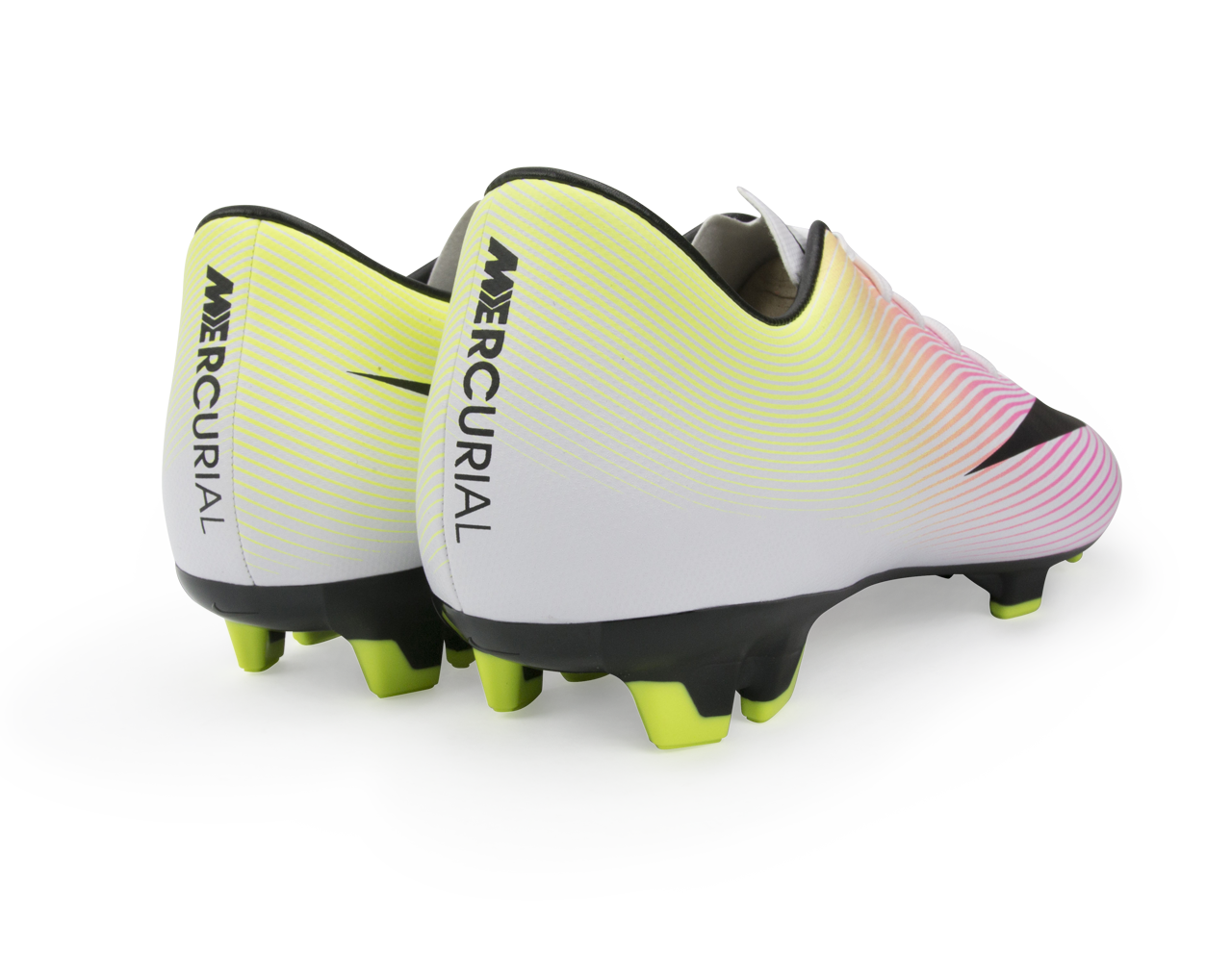 Nike Men's Mecurial Victory V FG White/Black/Volt - Image 6