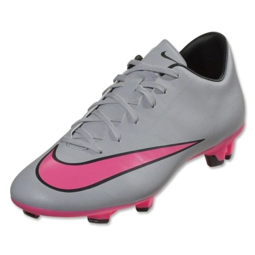 Nike Kids Mercurial Victory V FG Wolf Grey/Vivid Pink/White
